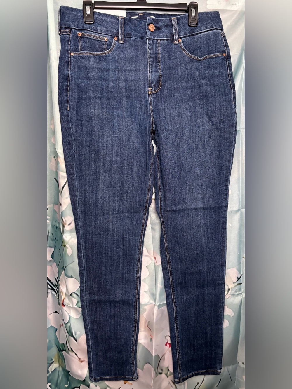 NWT Seven7 Tummyless High Rise Skinny Jeans Control Panel Mulan Wash 12 / 31